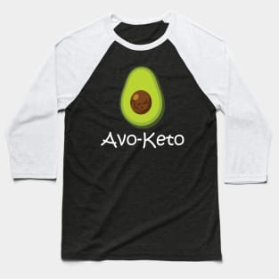 Avo Keto Cat Avocado Baseball T-Shirt